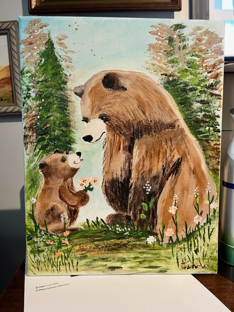 Painting of Momma and Baby Bear
