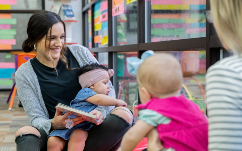 babies and toddlers in storytime