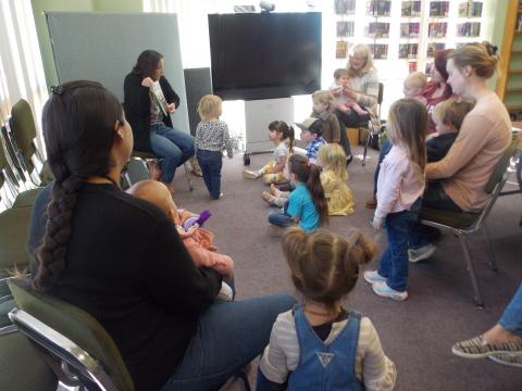 Storytime at the library.
