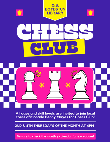 Flyer for Chess Club