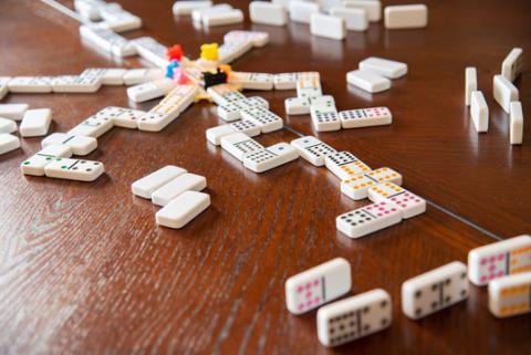 a dominoes game