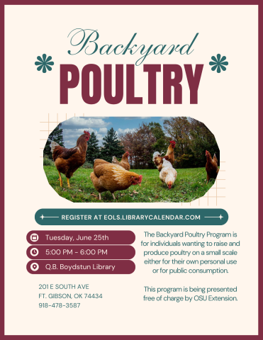 Backyard Poultry Flyer