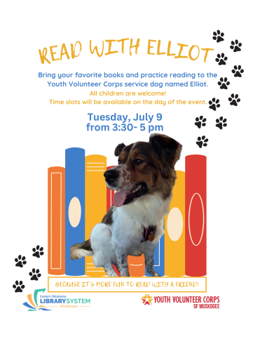 Read to Elliot Flyer, Because it's more fun to read to a friend!