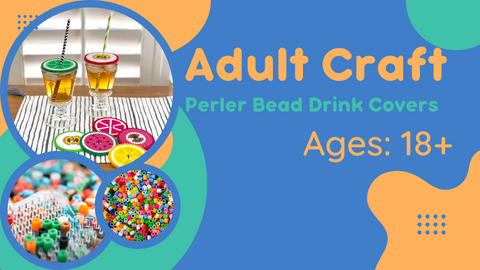 Adult Craft Perler Bead Drink Covers