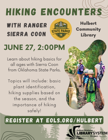 Hiking Encounters with Ranger Sierra Coon from Oklahoma State Parks