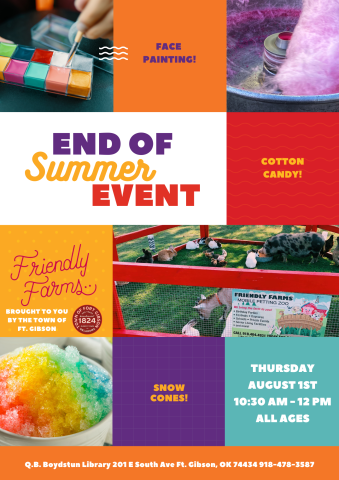 End of Summer Event Flyer