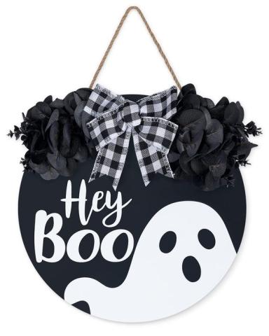 Hey Boo Door Signs for Adults