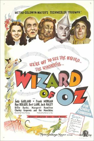 Origional Wizard of Oz Movie poster