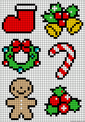 Perler Bead Ornaments