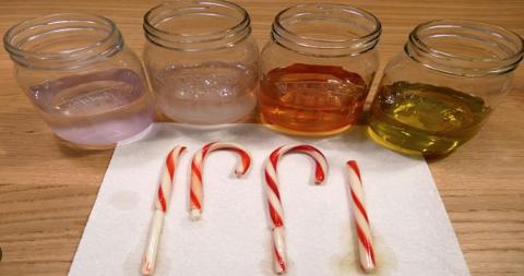 Dissolving Candy Canes