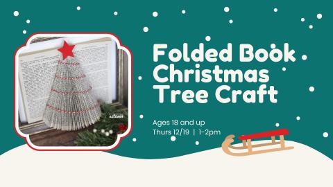 Folded Book Christmas Tree Craft