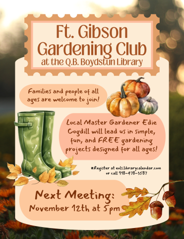 Gardening Club Flyer