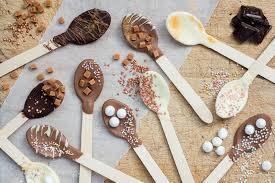 picture of spoons with hot chocolate bombs