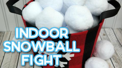 indoor snowball fight