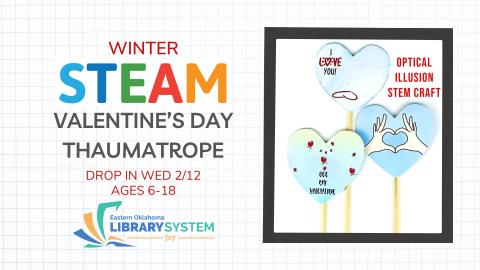 Winter STEAM: Thaumatrope flyer