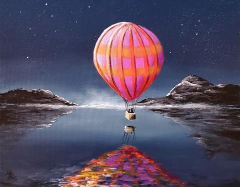 Midnight balloon ride