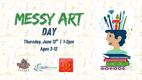 Messy Art Day flyer