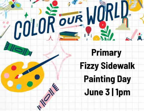 Primary Fizzy Sidewalk Paint