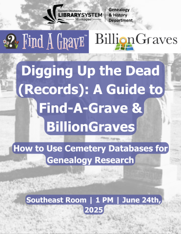 Poster for Cemetery Databases