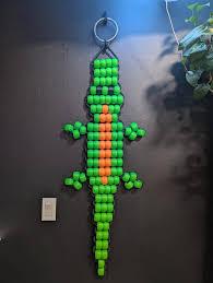 pony bead alligator key chain