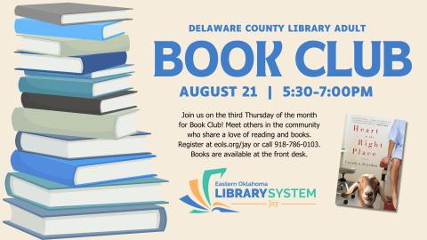 Adult Book Club flyer