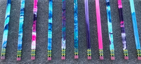 painted pencils