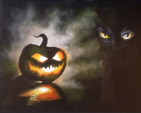 Eyes of Halloween Painting