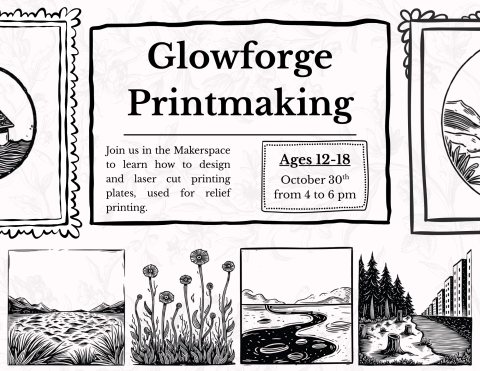 glowforge printmaking flyer