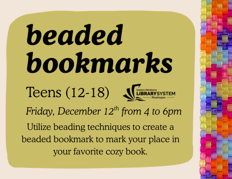 beaded bookmarks flyer