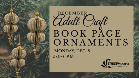 Book Page Ornaments