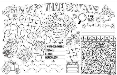thanksgiving placemats