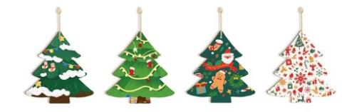 wooden ornaments