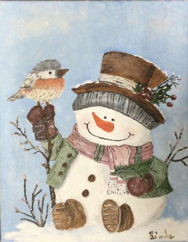 vintage snowman
