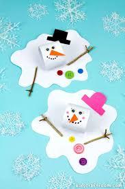picture of a melting snowman