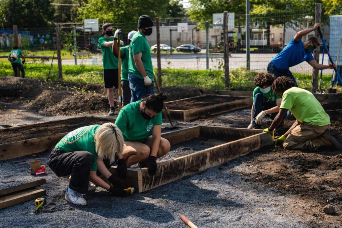 Community garden construction