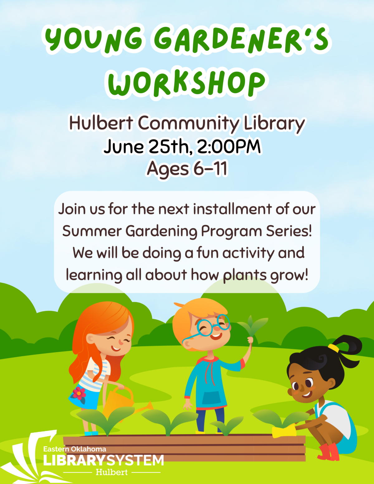 Kids' Gardening, June 25th