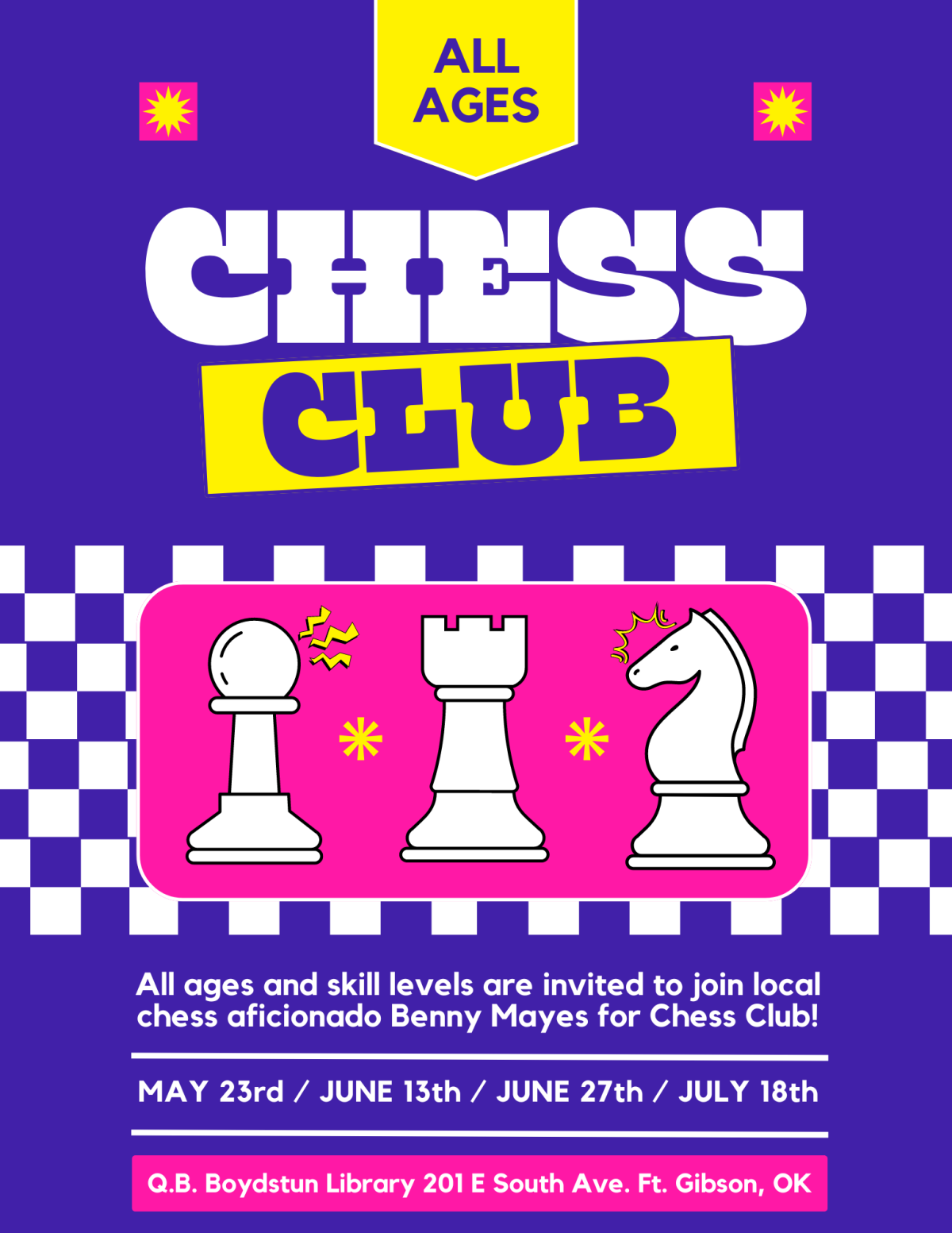 Chess Club Flyer