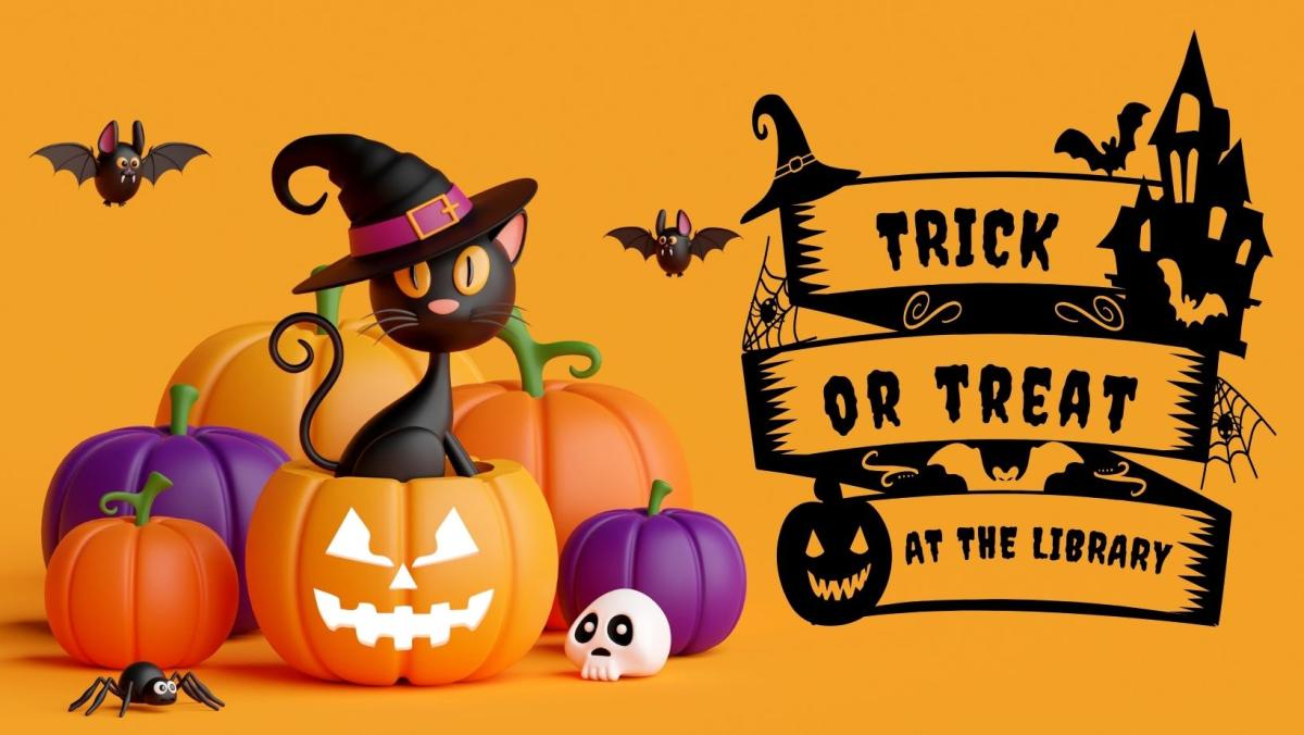 Trick or Treat at the Library event cover