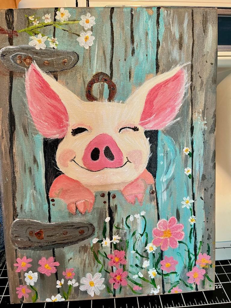 Painted pig