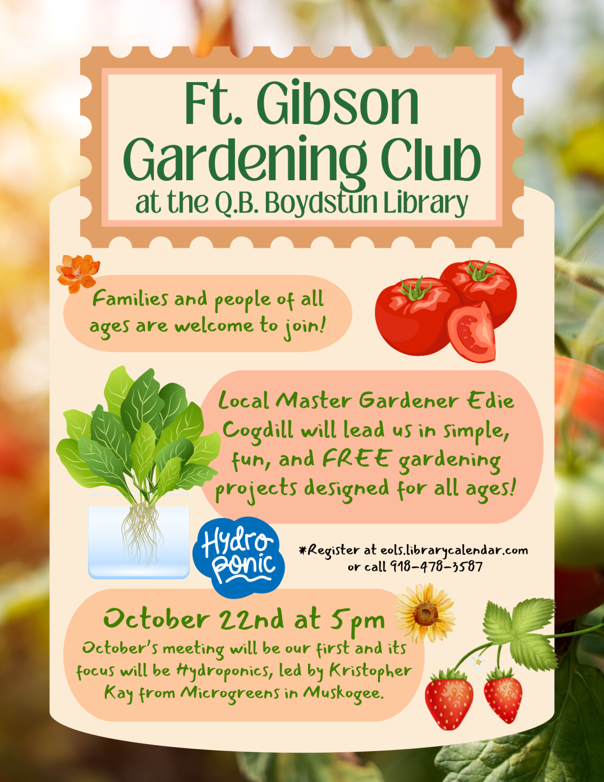 Gardening Club Flyer