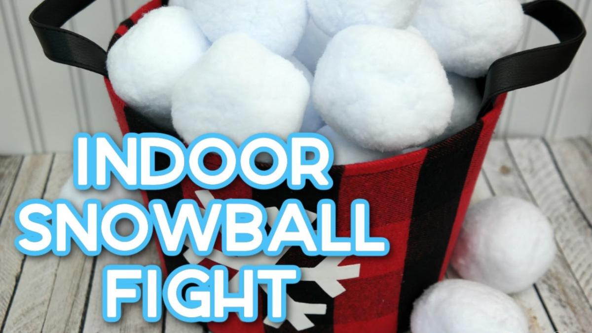 indoor snowball fight