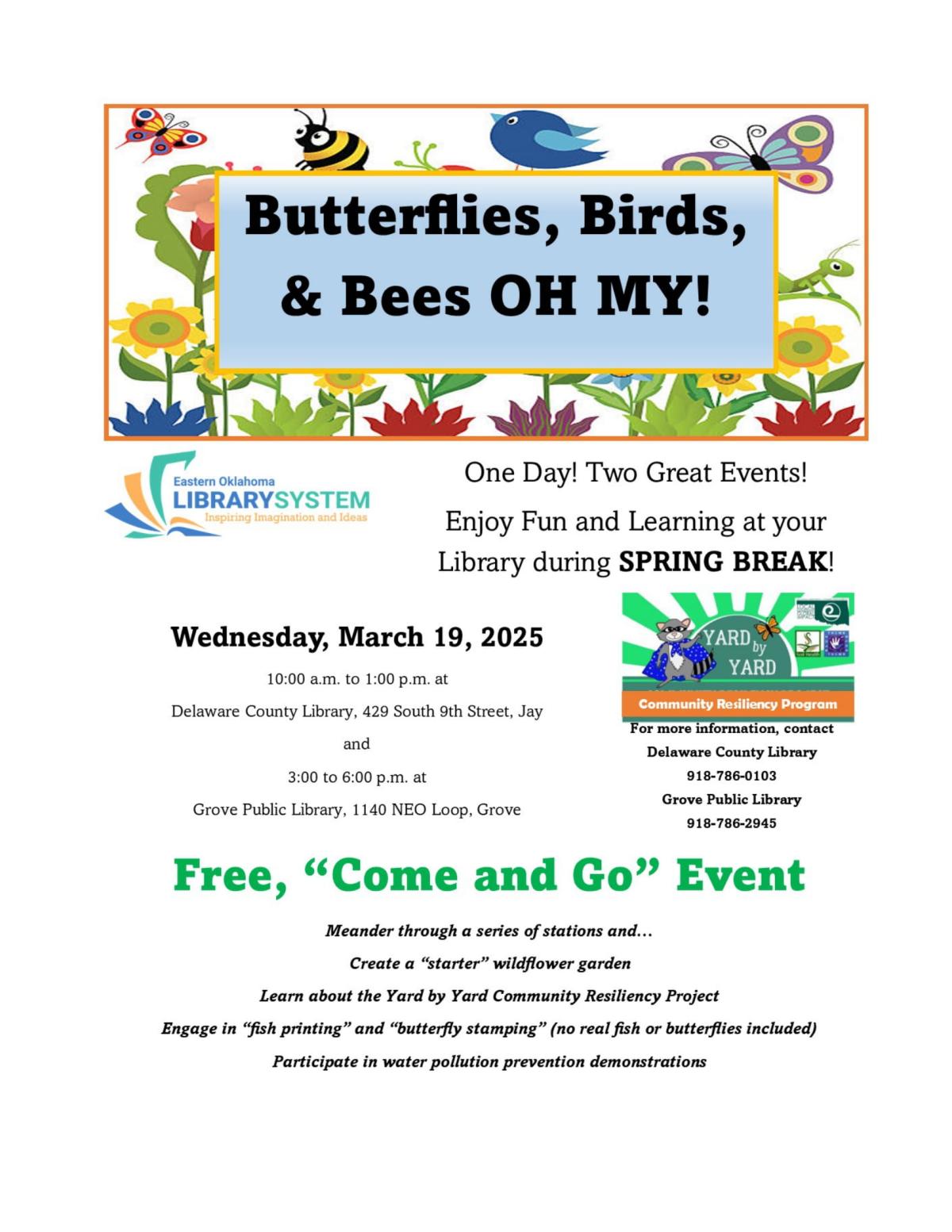 Butterflies, Birds, & Bees OH MY!