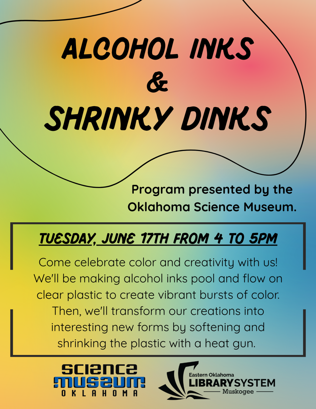 Alcohol Inks & Shrinky Dinks Flyer