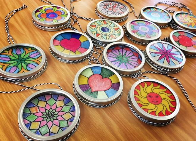 Jar Lid Suncatchers