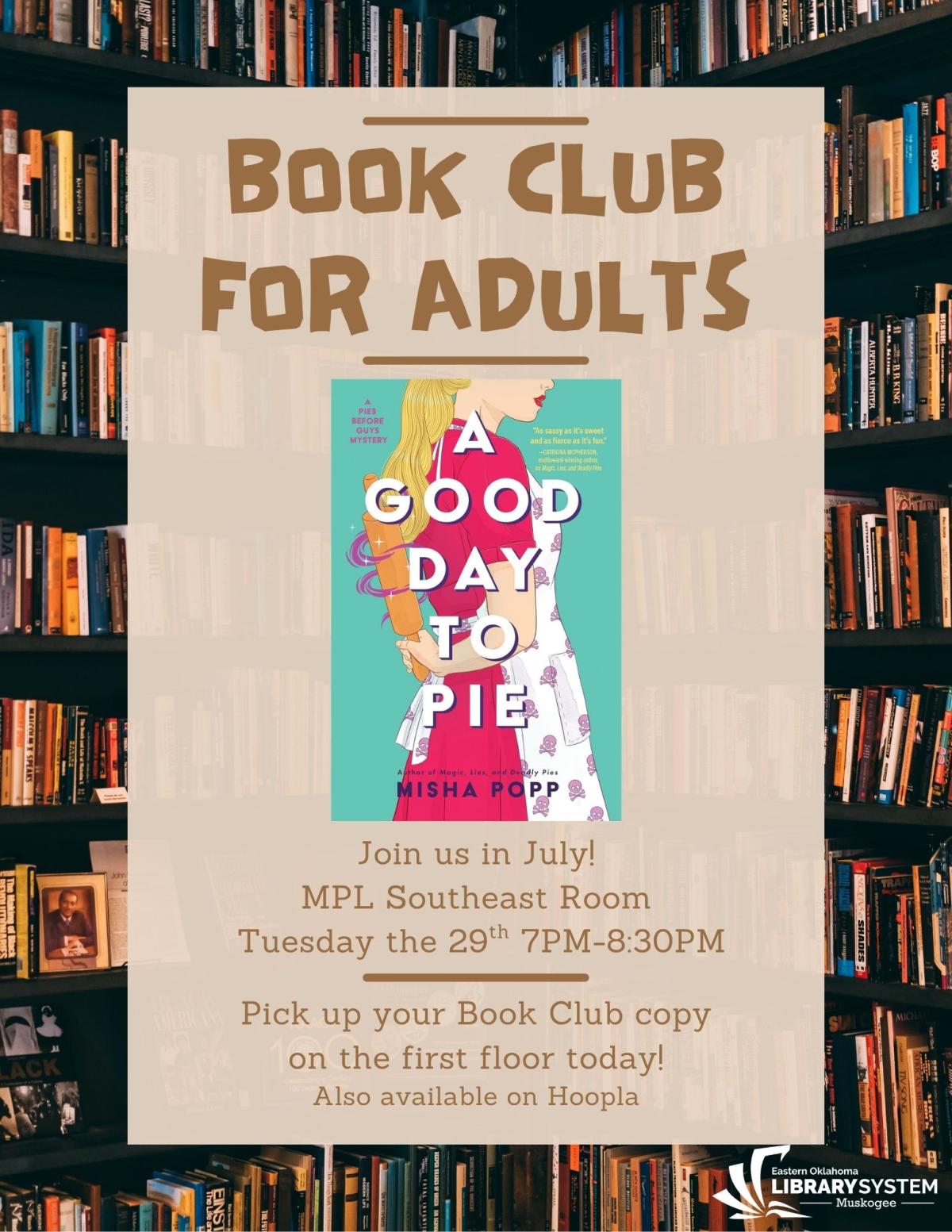 Join us in a lively discussion of A Good Day to Pie by Misha Popp