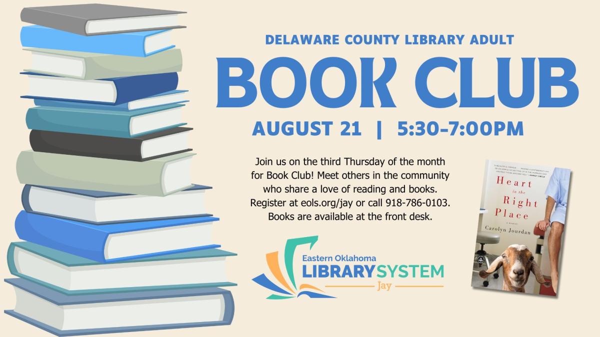 Adult Book Club flyer