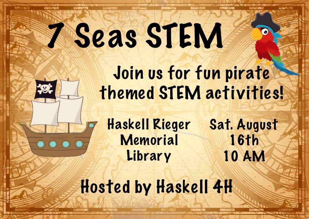 pirate themed stem flyer