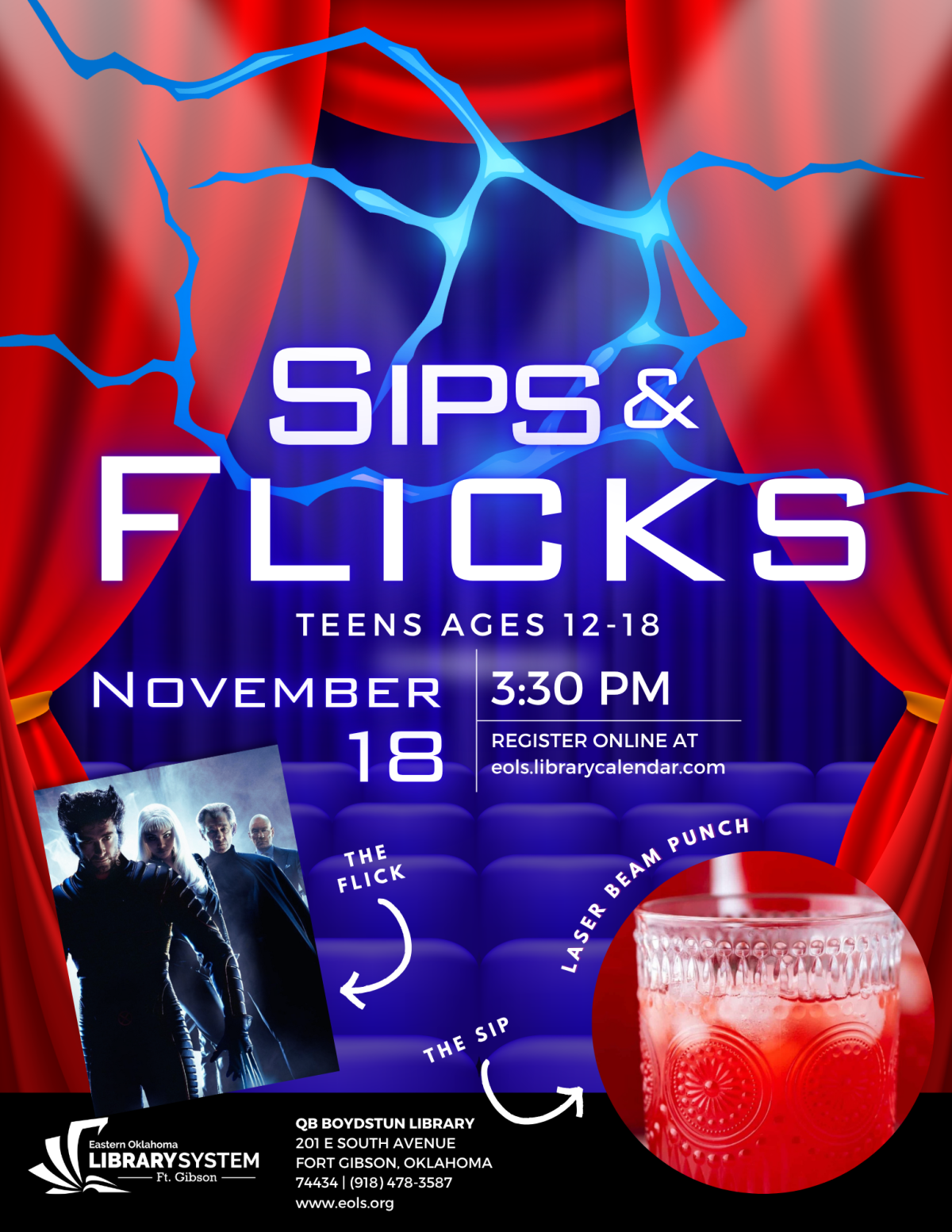 Sips & Flicks Flyer