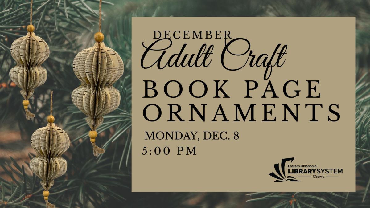 Book Page Ornaments