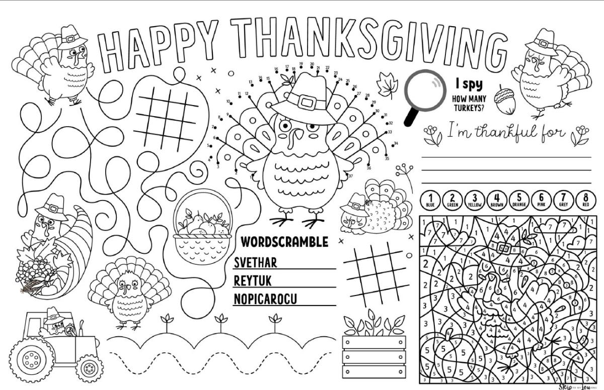 thanksgiving placemats